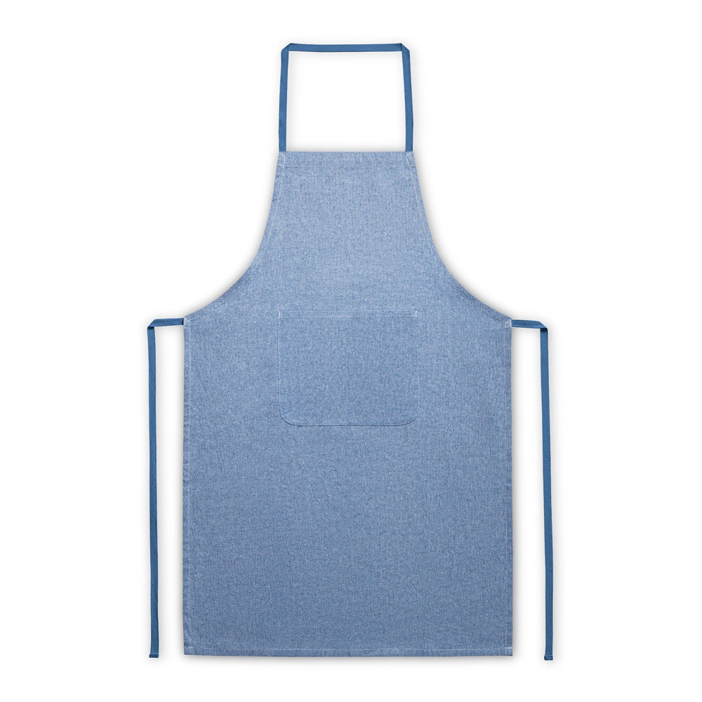 ZIMBRO promotional workwear garment in royal blue (detail view) with custom logo branding