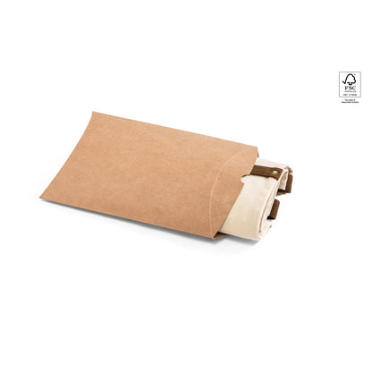 HOLM promotional workwear garment in light natural (detail view) with custom logo branding