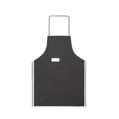 CHIVES promotional workwear garment in black (detail view) with custom logo branding