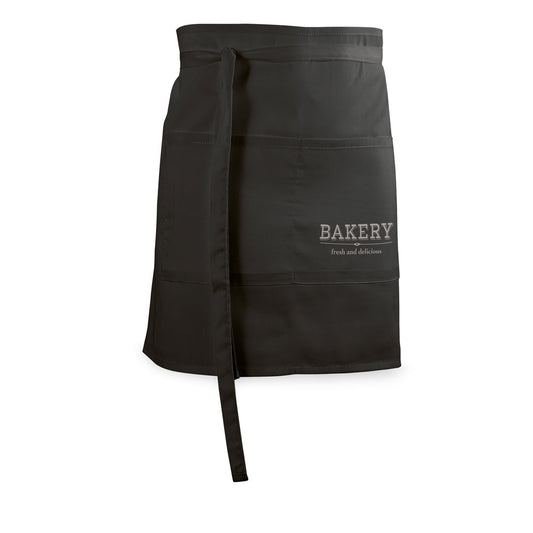ROSEMARY promotional workwear garment in black with custom logo branding