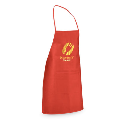 CELERY promotional workwear garment in red with custom logo branding