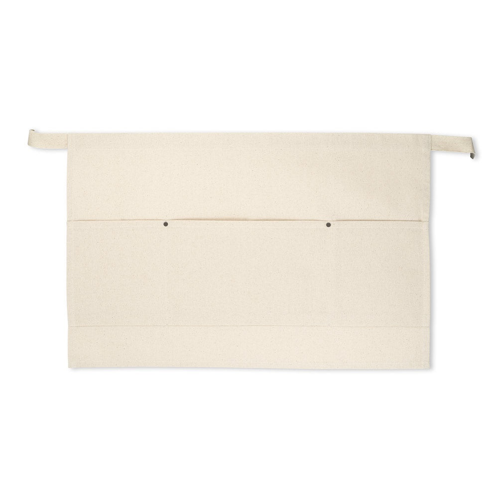CHICORY promotional workwear garment in natural (detail view) with custom logo branding
