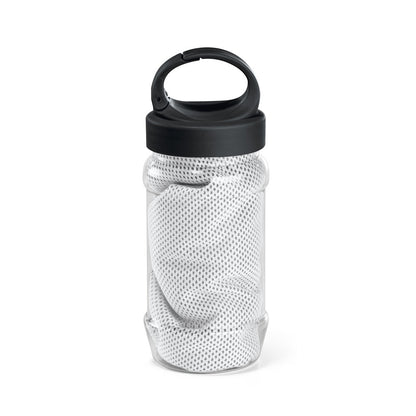 ARTX PLUS promotional towel in white with custom logo branding