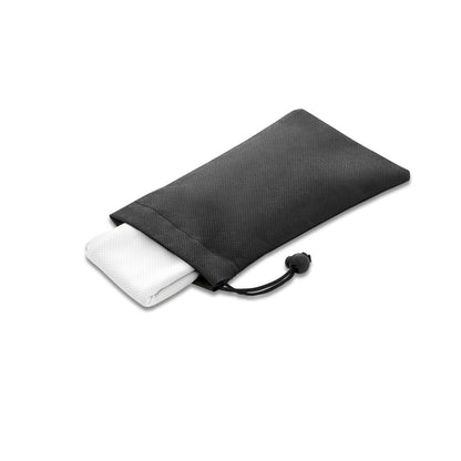 BERNAL promotional towel in white with custom logo branding
