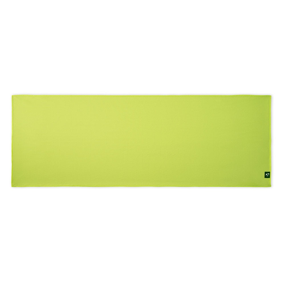 BERNAL promotional towel in light green (detail view) with custom logo branding