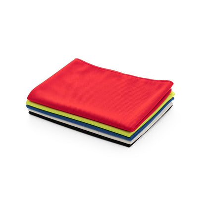 BERNAL promotional towel with custom logo branding