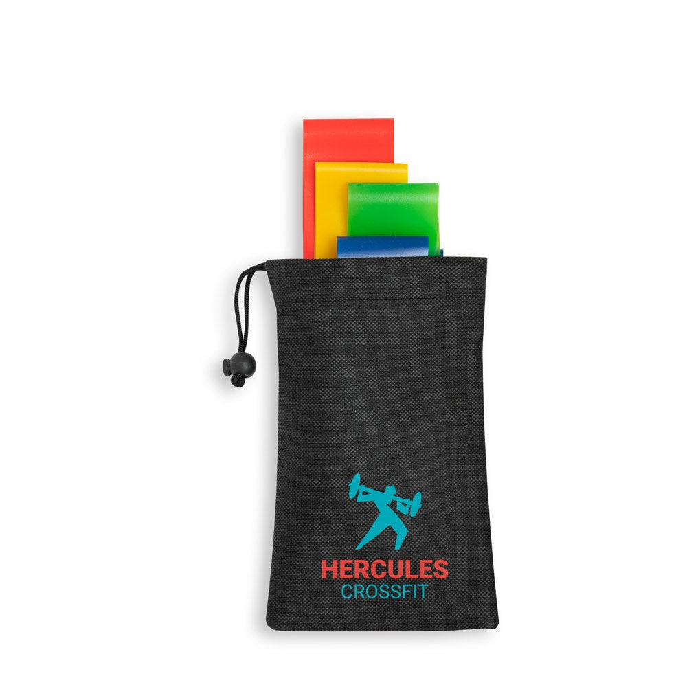BURPEE promotional sports accessory (complete set view) with custom logo branding