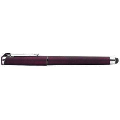 Islander Softy Gel Classic with Stylus promotional pen in burgundy printed with your company logo