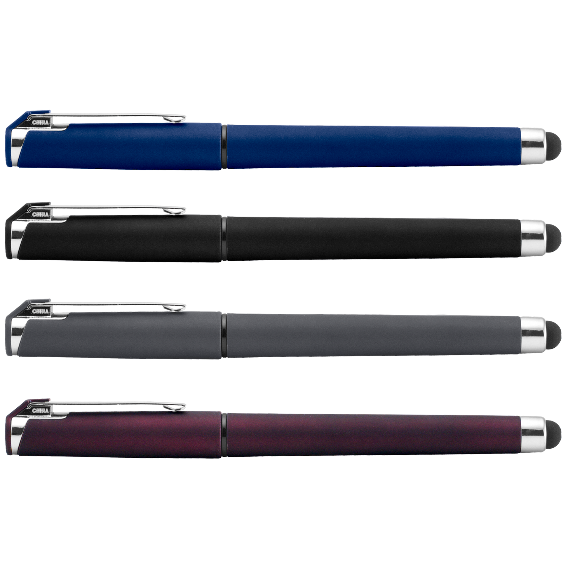 Islander Softy Gel Classic with Stylus promotional pen in assorted colours printed with your company logo