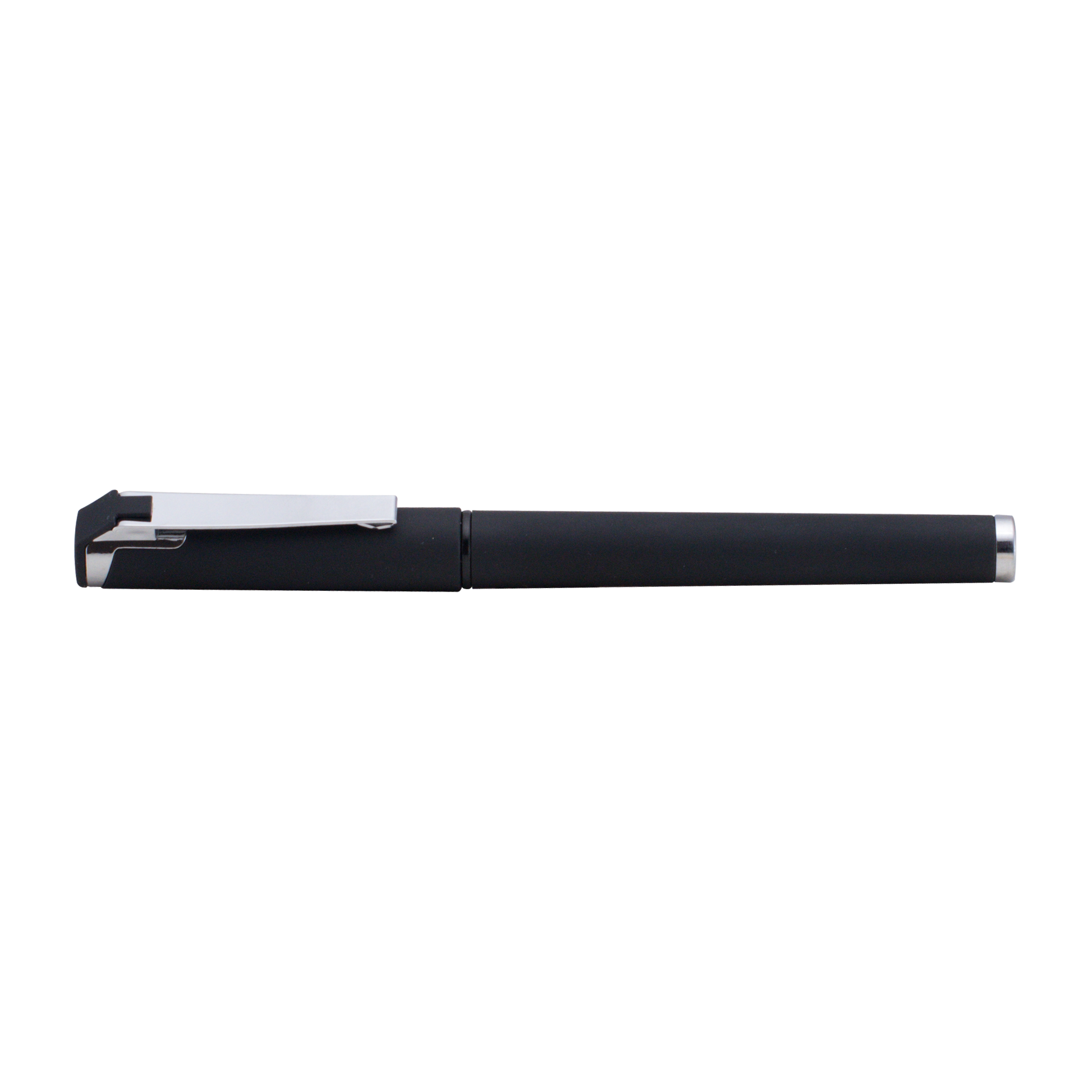 Islander Softy Gel Classic promotional pen in black printed with your company logo