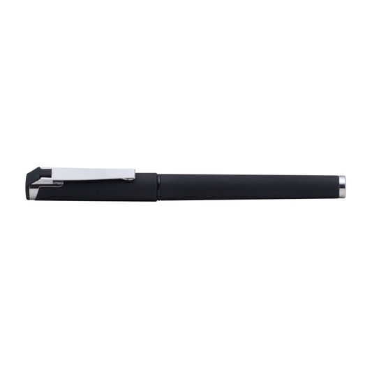 Islander Softy Gel Classic promotional pen in black printed with your company logo
