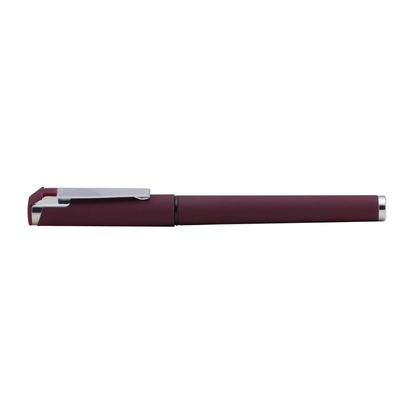 Islander Softy Gel Classic promotional pen in burgundy printed with your company logo