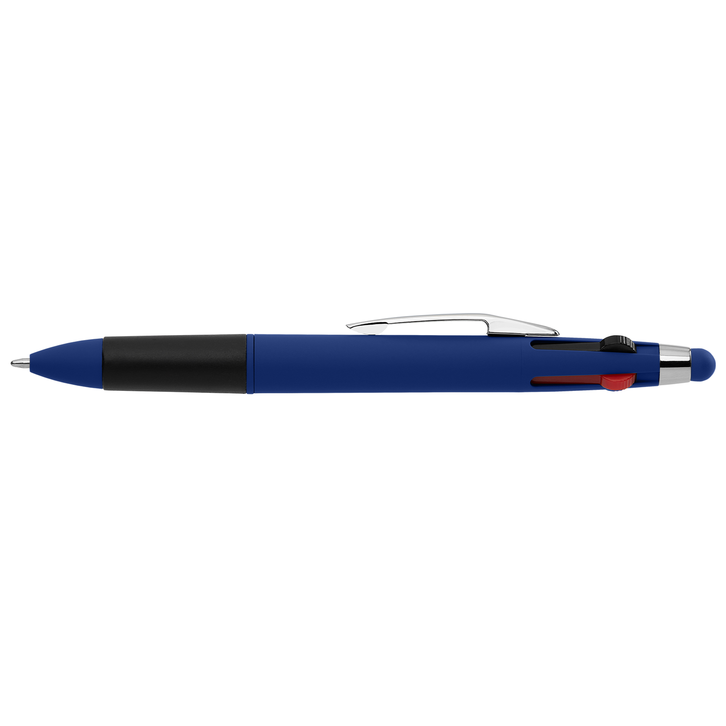 Quattro Softy Multi Ink with Stylus promotional pen in royal blue printed with your company logo