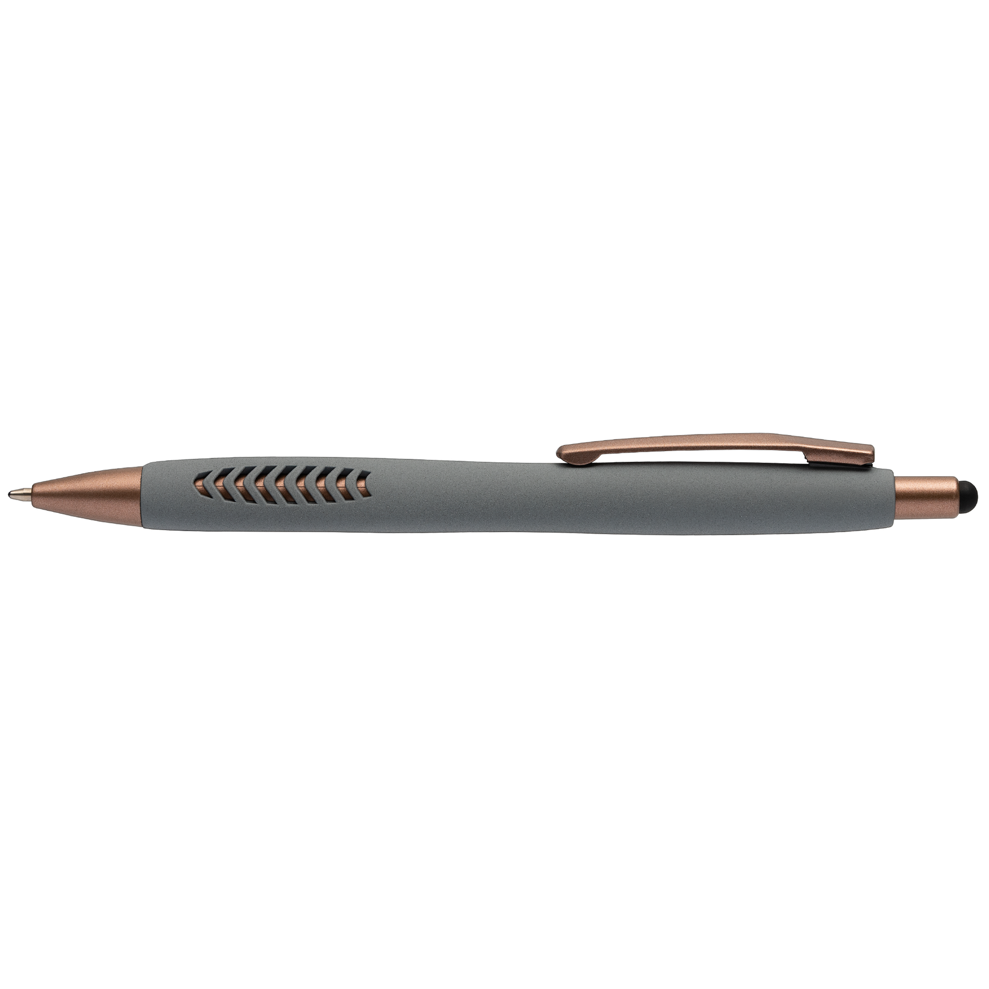 Avalon Stone Finish Stylus Pen promotional pen in gray printed with your company logo