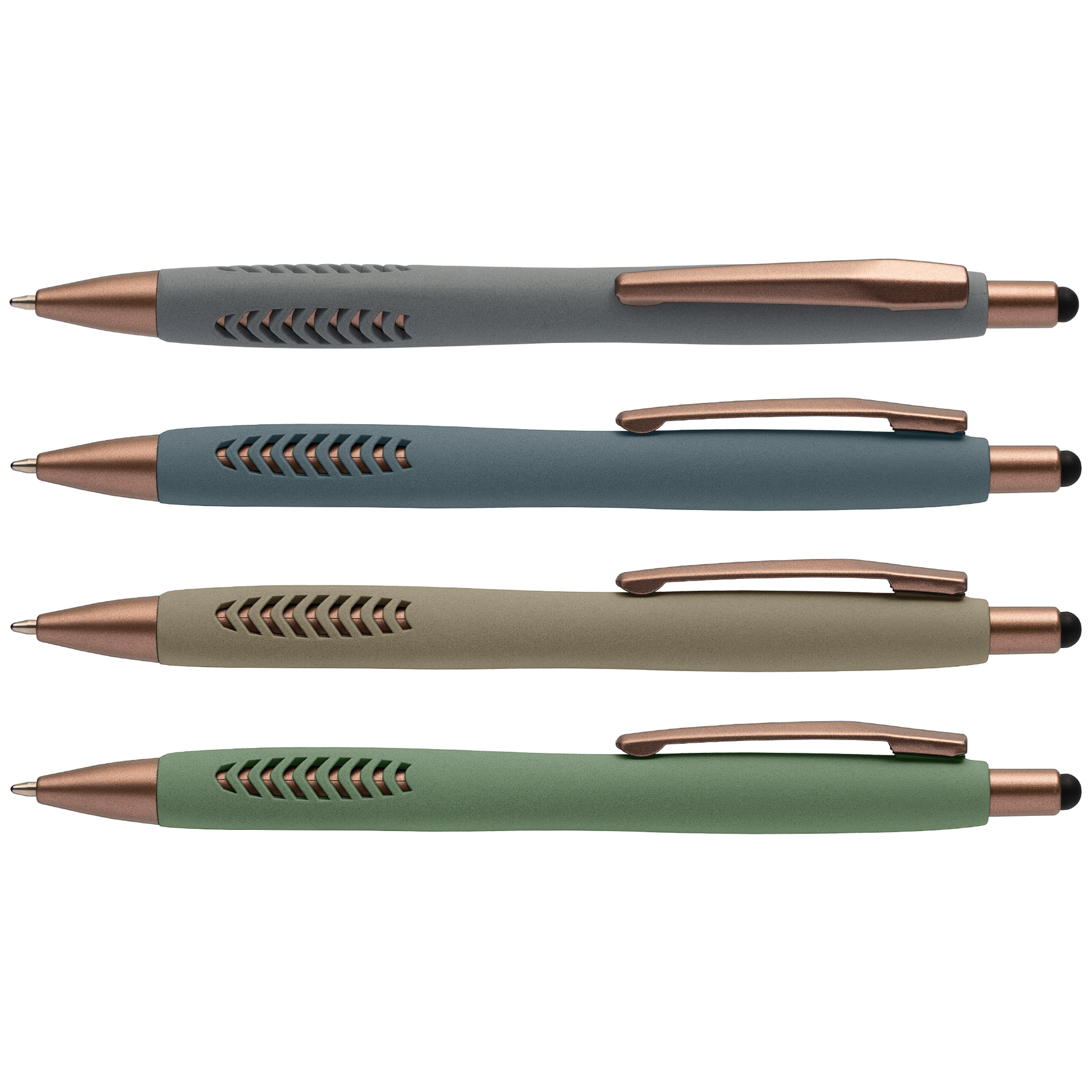 Avalon Stone Finish Stylus Pen promotional pen in assorted colours printed with your company logo