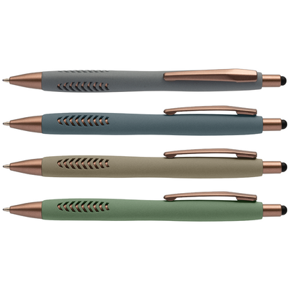 Avalon Stone Finish Stylus Pen promotional pen in assorted colours printed with your company logo