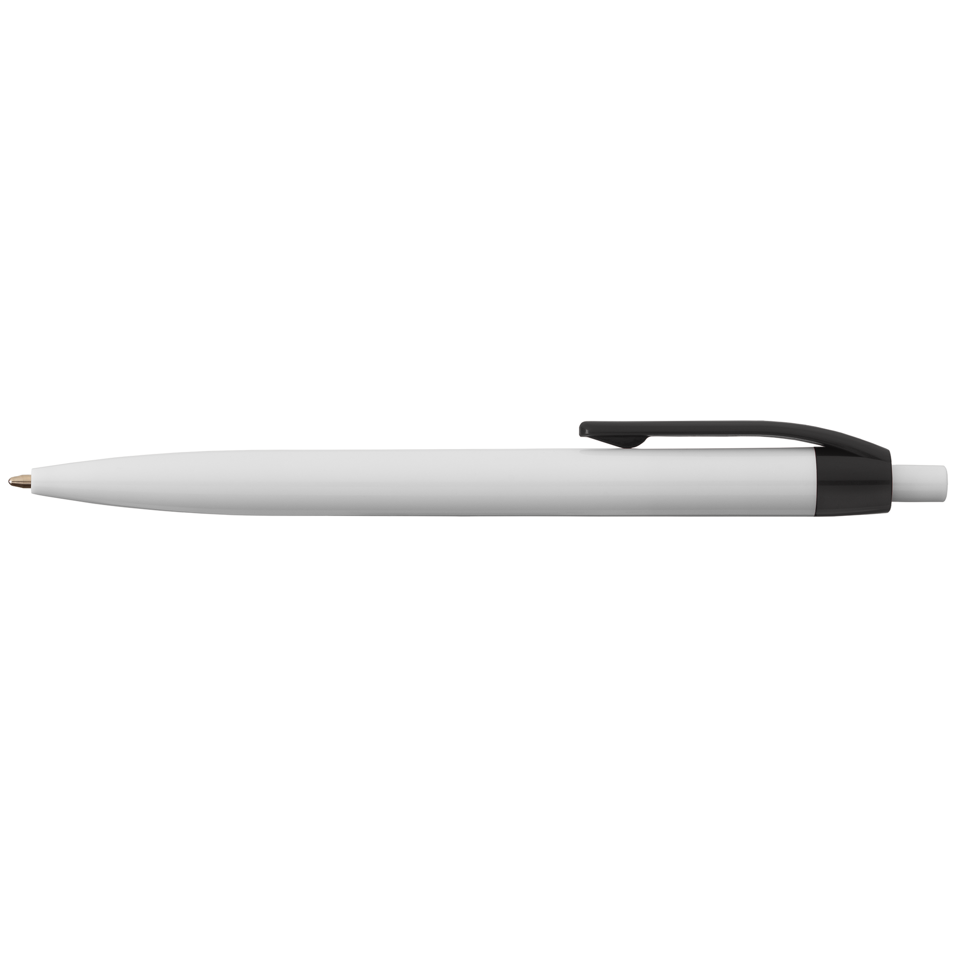 ColourFlow Recycled Plastic Pen promotional pen in black printed with your company logo