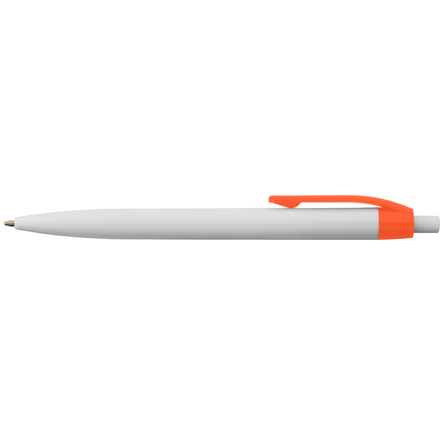 ColourFlow Recycled Plastic Pen promotional pen in orange printed with your company logo