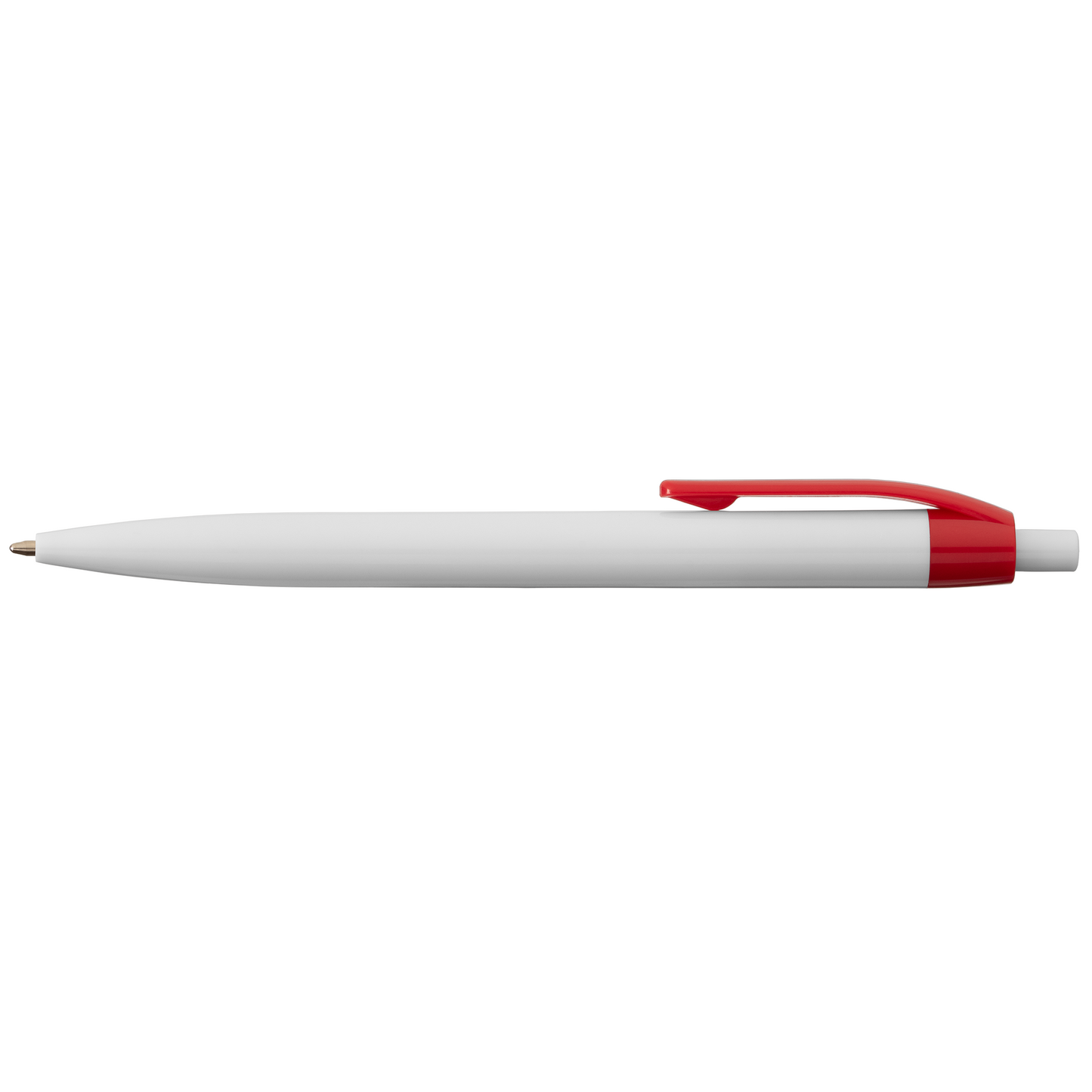 ColourFlow Recycled Plastic Pen promotional pen in red printed with your company logo