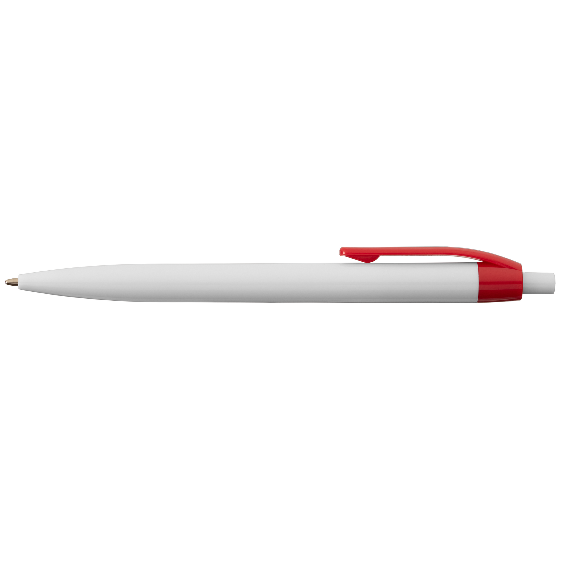 ColourFlow Recycled Plastic Pen promotional pen in red printed with your company logo