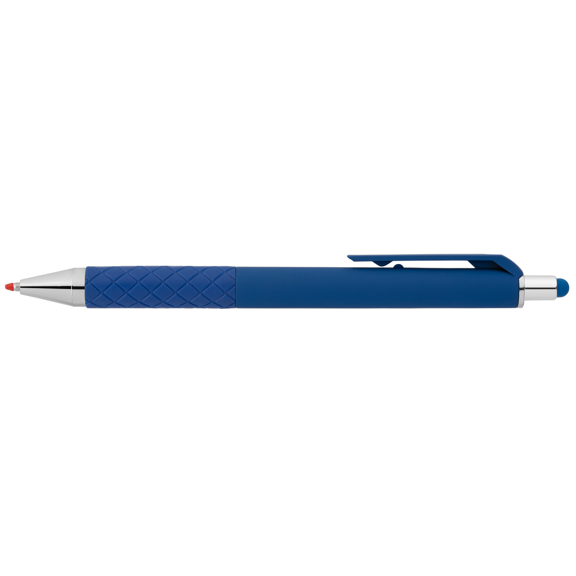 Islander Gel Retractable Bright Stylus Pen promotional pen in royal blue printed with your company logo