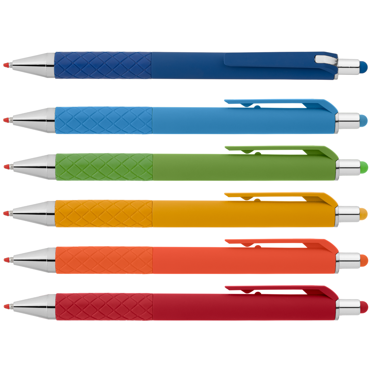 Islander Gel Retractable Bright Stylus Pen promotional pen in assorted colours printed with your company logo