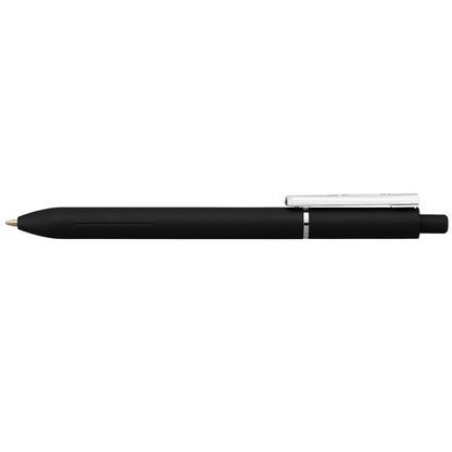 Lark Recycled Plastic Retractable Fidget Clip Pen promotional pen in black printed with your company logo