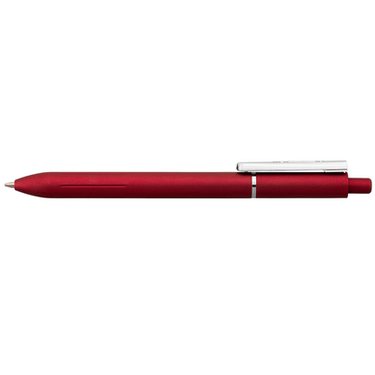 Lark Recycled Plastic Retractable Fidget Clip Pen promotional pen in red printed with your company logo