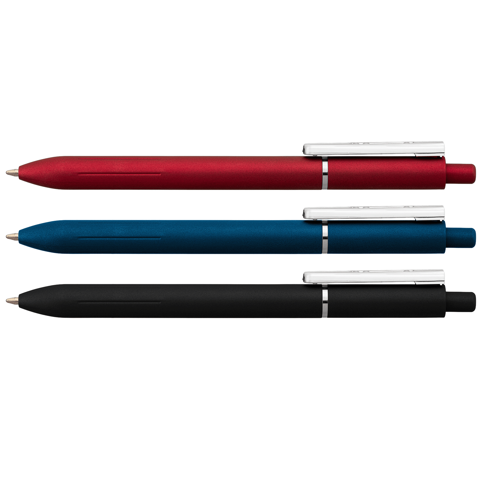 Lark Recycled Plastic Retractable Fidget Clip Pen promotional pen in assortment printed with your company logo