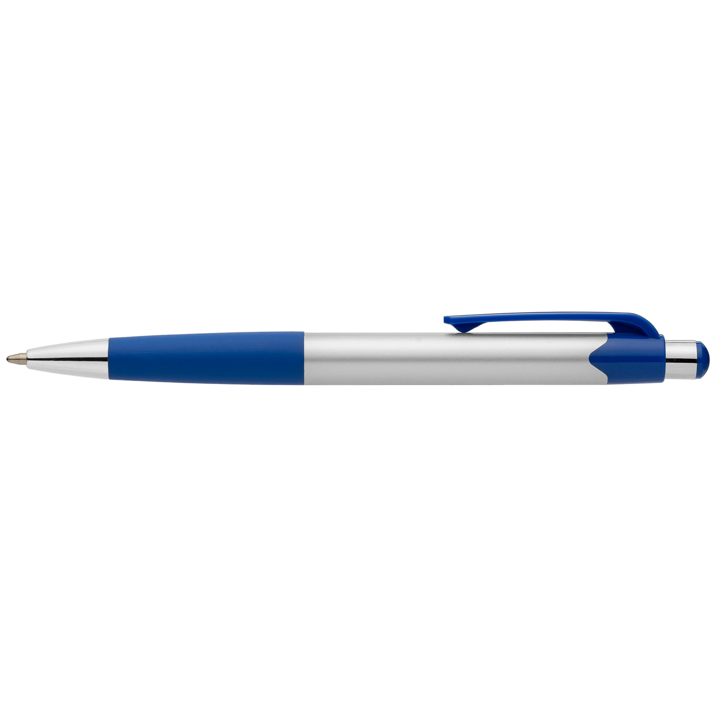 Smoothy Recycled Plastic Colour Grip Pen promotional pen in royal blue printed with your company logo