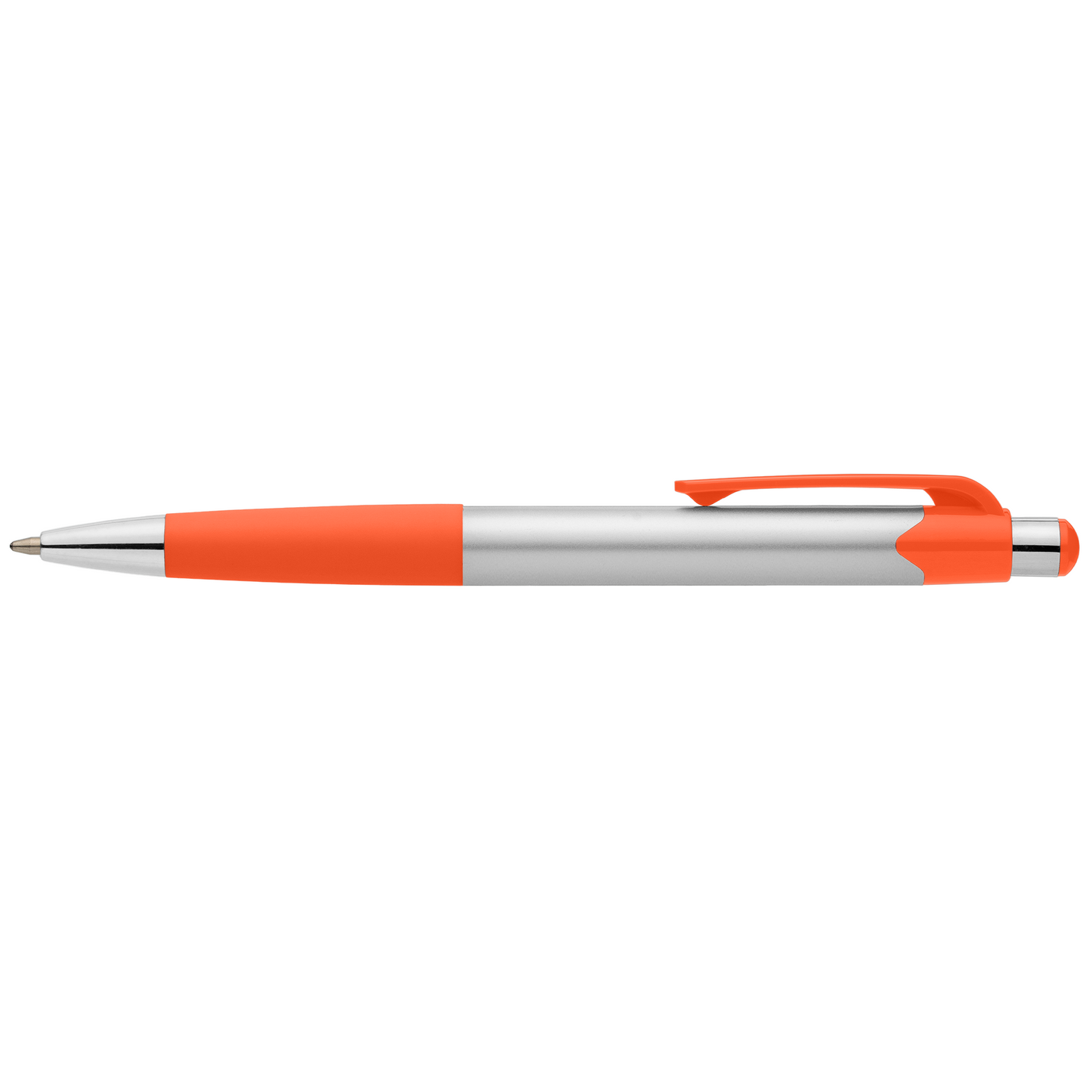 Smoothy Recycled Plastic Colour Grip Pen promotional pen in orange printed with your company logo