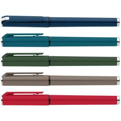 Islander Recycled Plastic Monochrome Gel Grip Pen promotional pen in assortment printed with your company logo