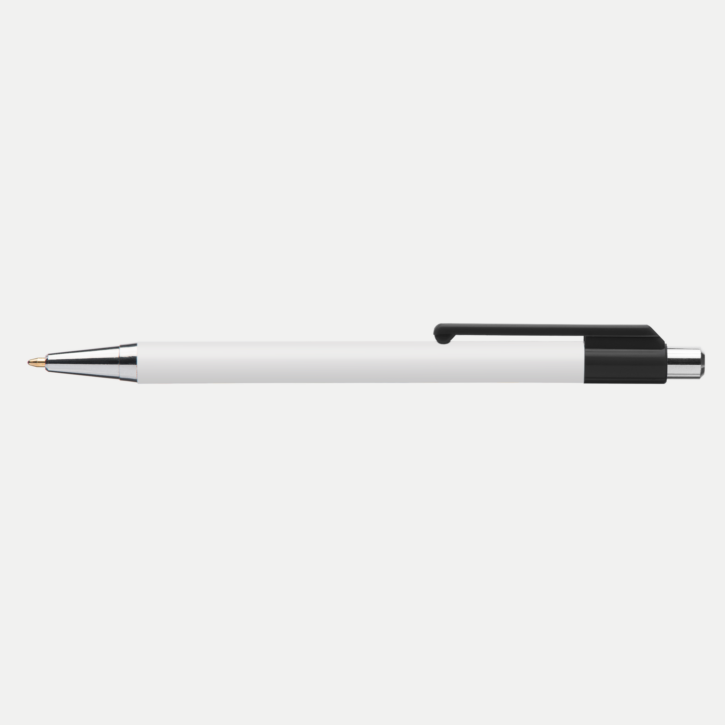 Astaire Chrome Pen promotional pen in cool gray printed with your company logo