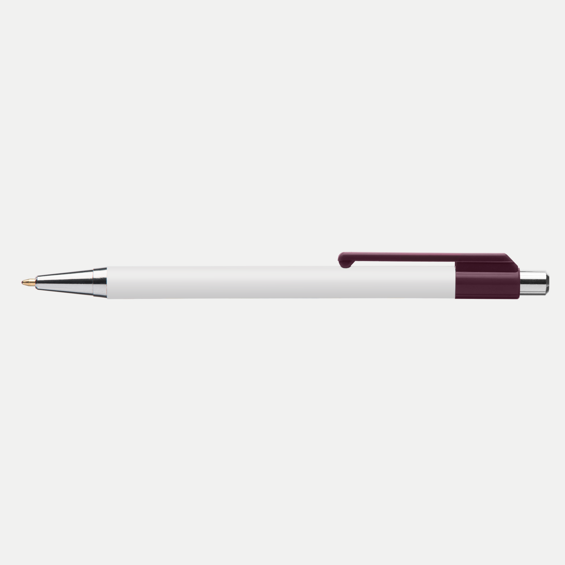 Astaire B/W Pen promotional pen in white printed with your company logo