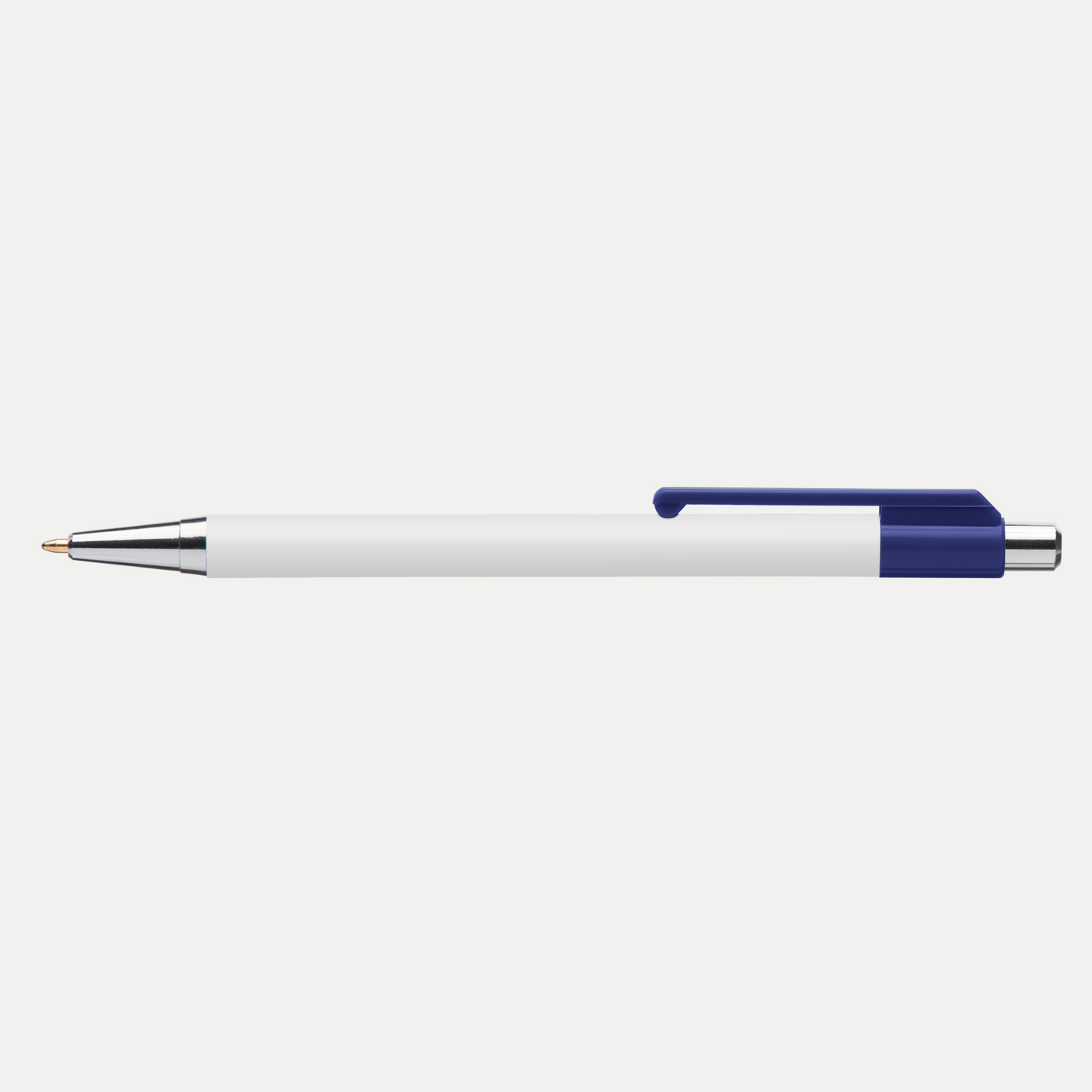 Astaire Chrome Pen promotional pen in navy blue printed with your company logo