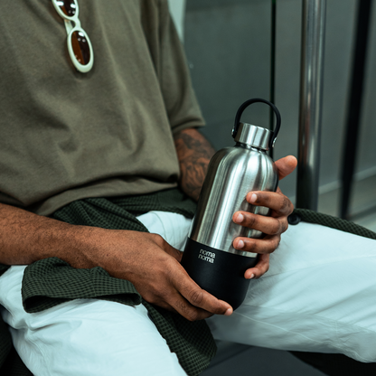 Borraccia in acciaio inossidabile (caffè nero) – 1000 ml