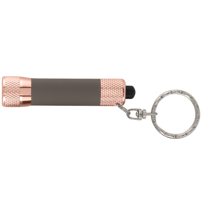 McQueen Softy Rose Gold Torch promotional camping item in taupe printed with your company logo