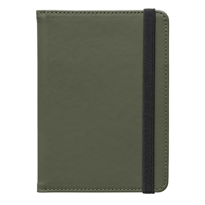 Malmö Recycled Passport Travel Wallet promotional travel accessory in forest green printed with your company logo