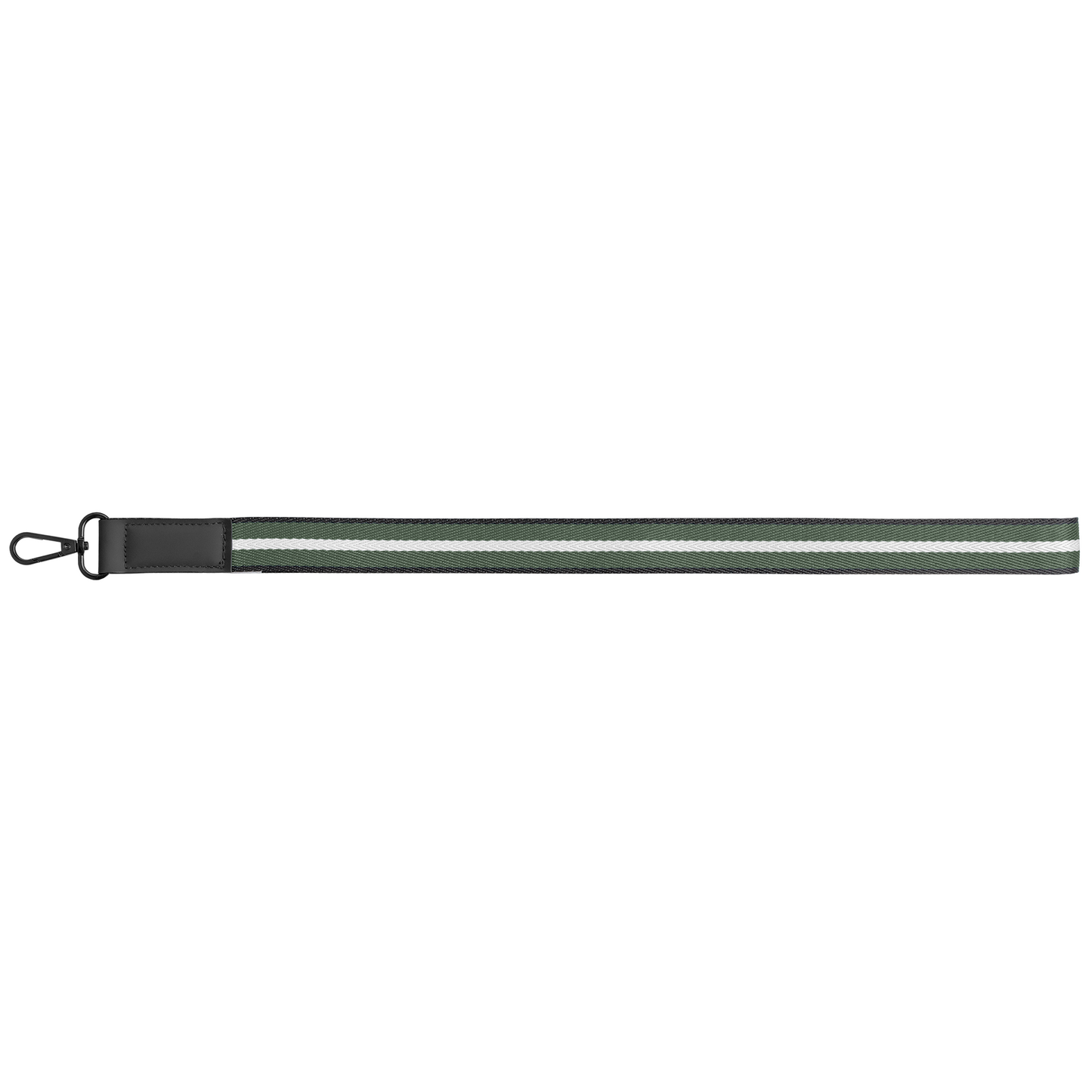 Newport rPET Woven Chevron Phone Strap Lanyard promotional lanyard in forest green printed with your company logo