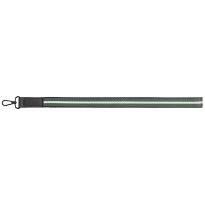 Newport rPET Woven Chevron Phone Strap Lanyard promotional lanyard in forest green printed with your company logo