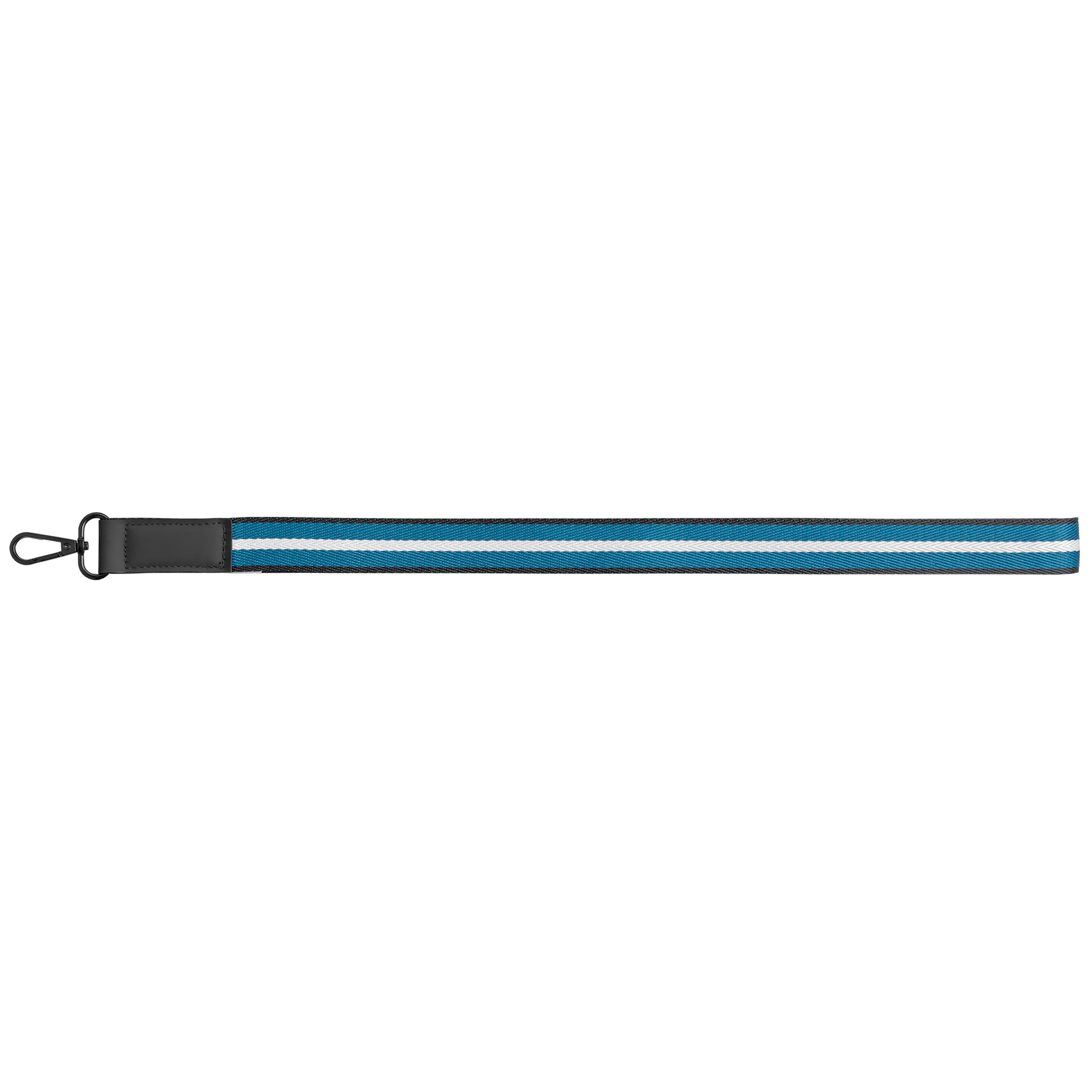 Newport rPET Woven Chevron Phone Strap Lanyard promotional lanyard in navy blue printed with your company logo