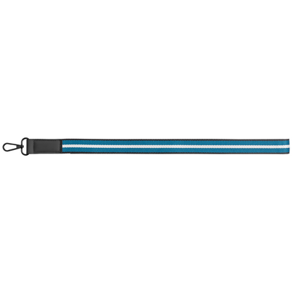 Newport rPET Woven Chevron Phone Strap Lanyard promotional lanyard in navy blue printed with your company logo