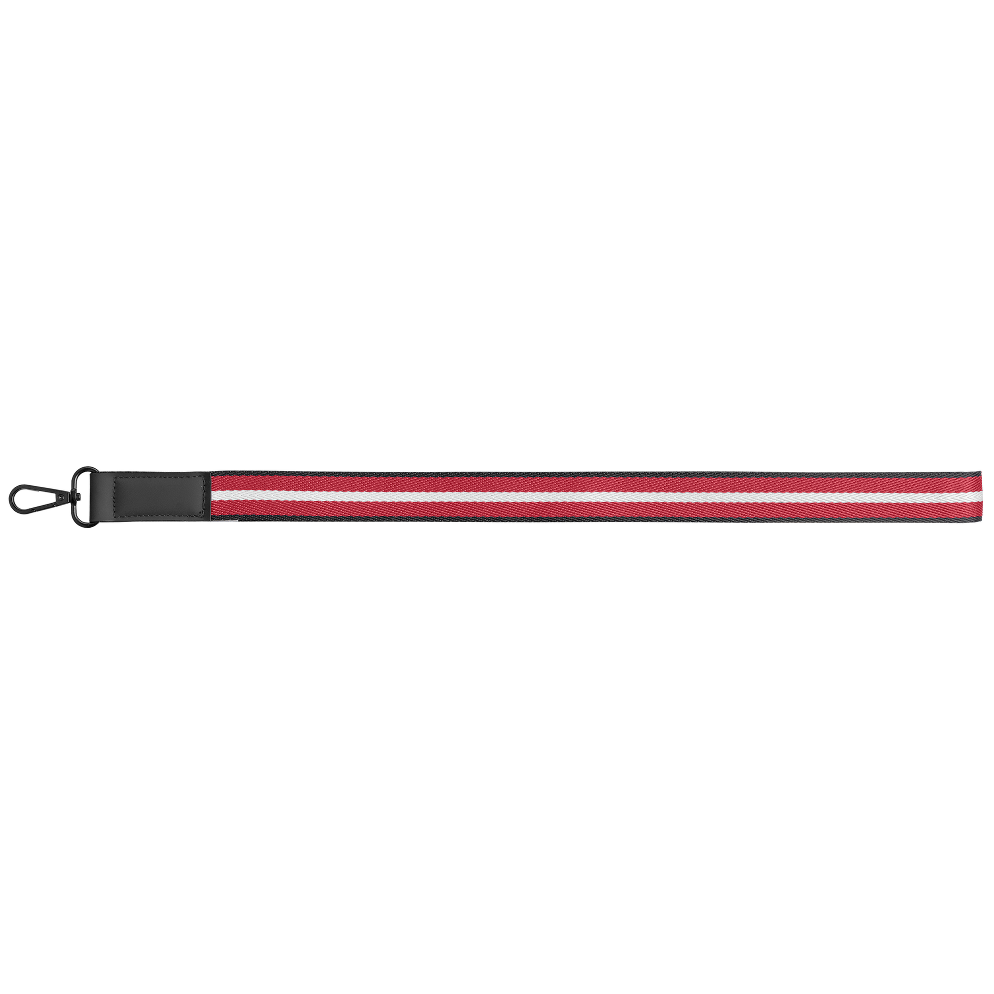 Newport rPET Woven Chevron Phone Strap Lanyard promotional lanyard in red printed with your company logo