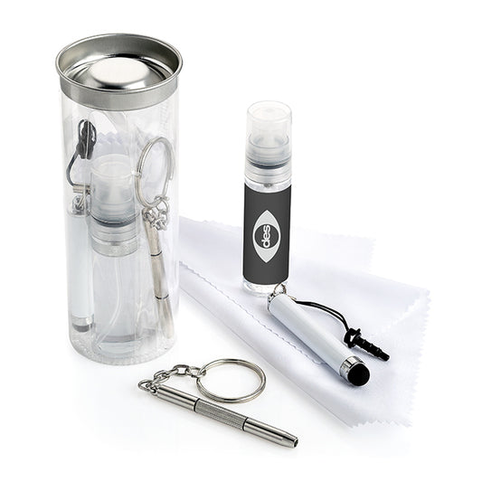 Kit gadget da 4 pezzi in un tubo | Regali benessere firmati