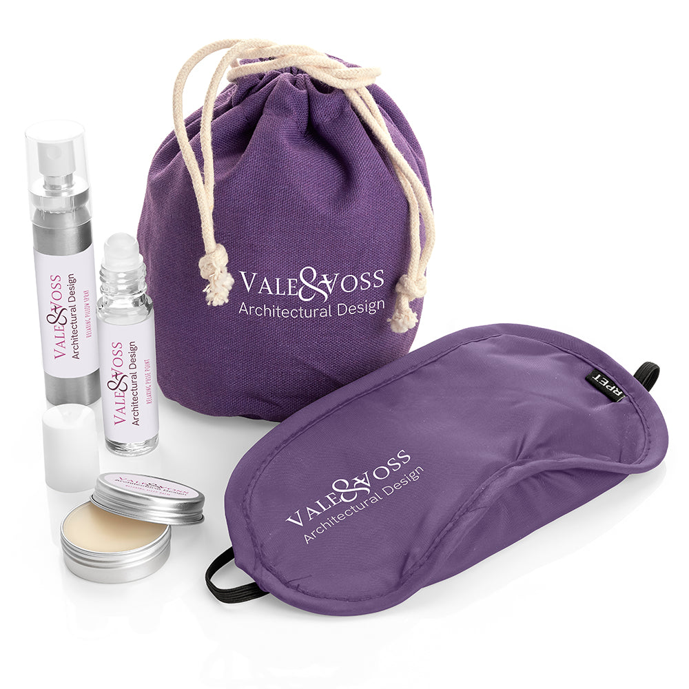 Kit essenziale per il benessere calmante in una borsa di canapa | Regali benessere firmati