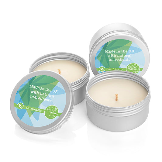 Candela di cera naturale in scatola di latta (100 g) | Regali benessere firmati