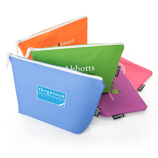 Trousse de toilette rPET avec soufflet | Cadeaux bien-être de marque