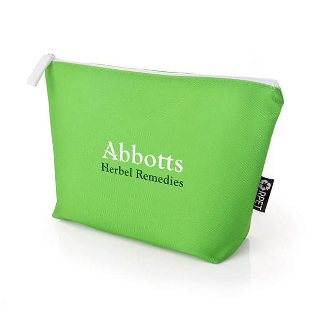 Trousse de toilette rPET avec soufflet | Cadeaux bien-être de marque