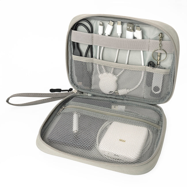 Cable Tidy / Gadget Kit Printed rPET Bag | Branded wellness gifts