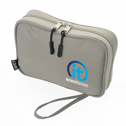 Cable Tidy / Gadget Kit Printed rPET Bag | Branded wellness gifts